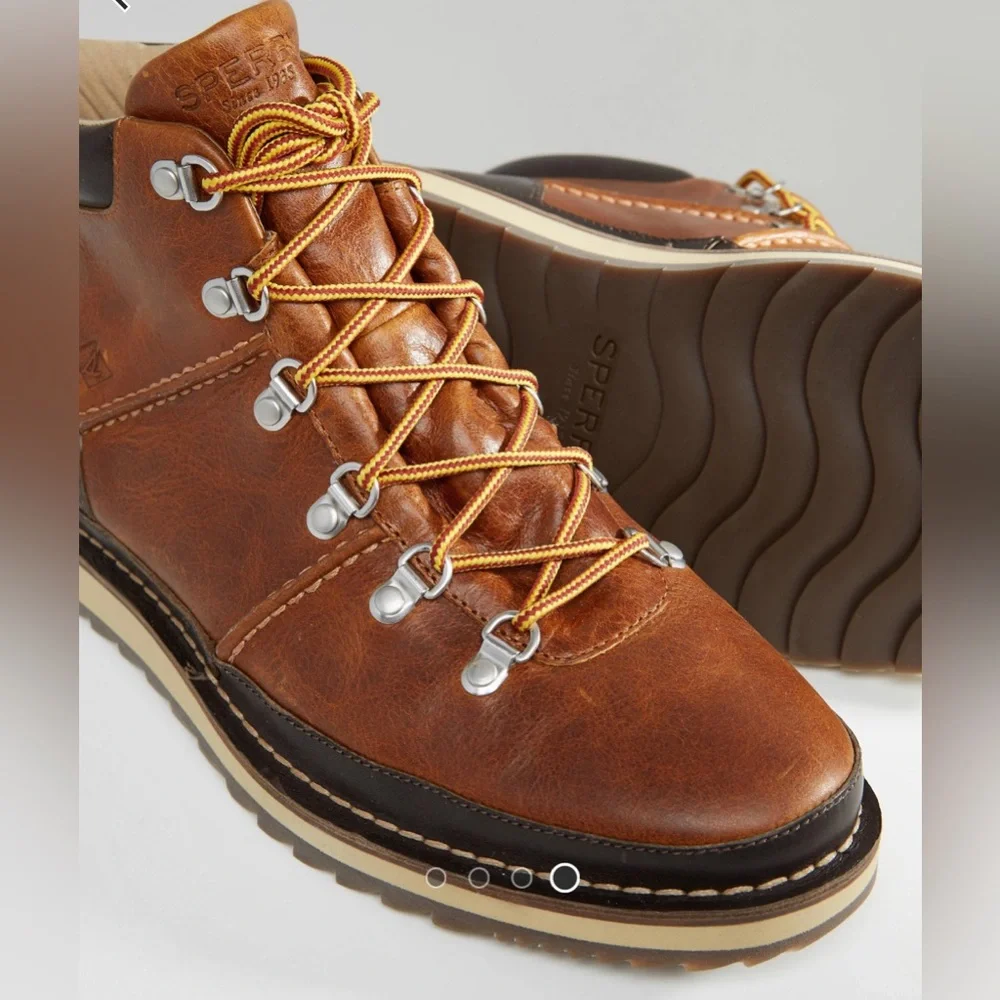 Sperry Alpine Hiking Boots Leather Men’s Boots Size 11 Brown Black Work Boots